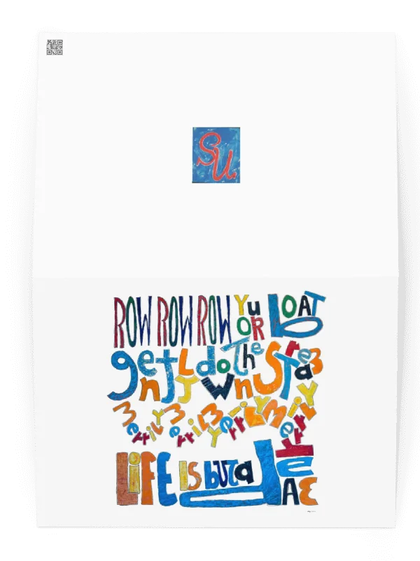Row Row Row Your Boat Greeting Card product image (2)