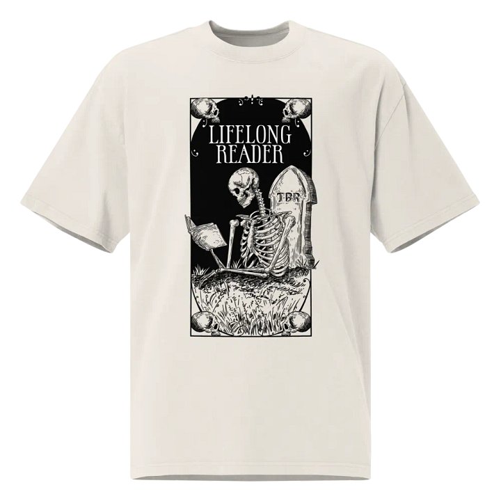 'Lifelong Reader' Oversized Tee product image (1)