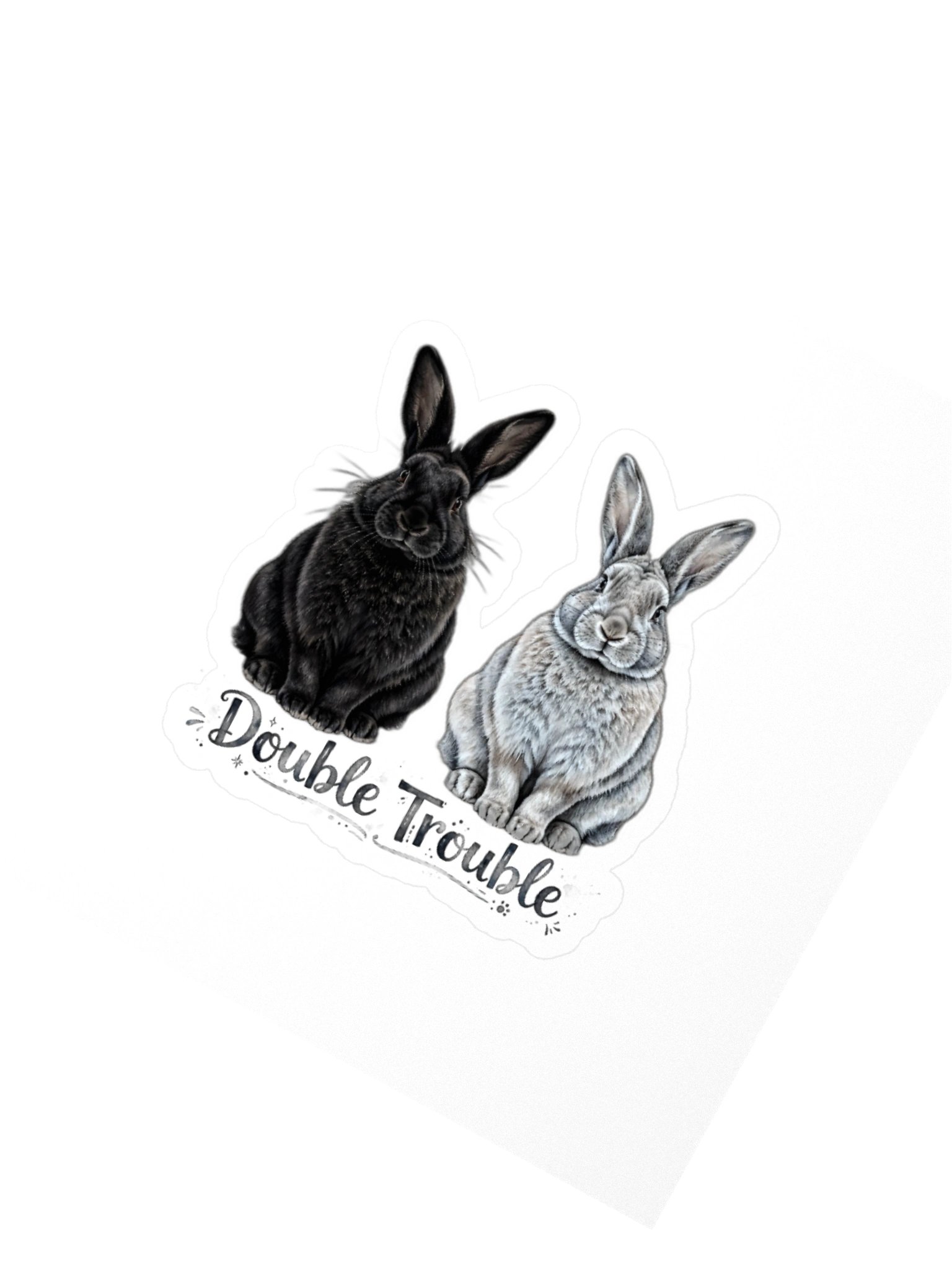 Double Trouble Rabbit Kiss Cut Stickers product image (5)