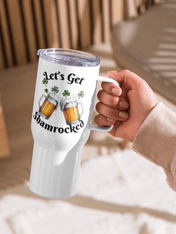 Let's Get Shamrocked Travel Mug product image (3)
