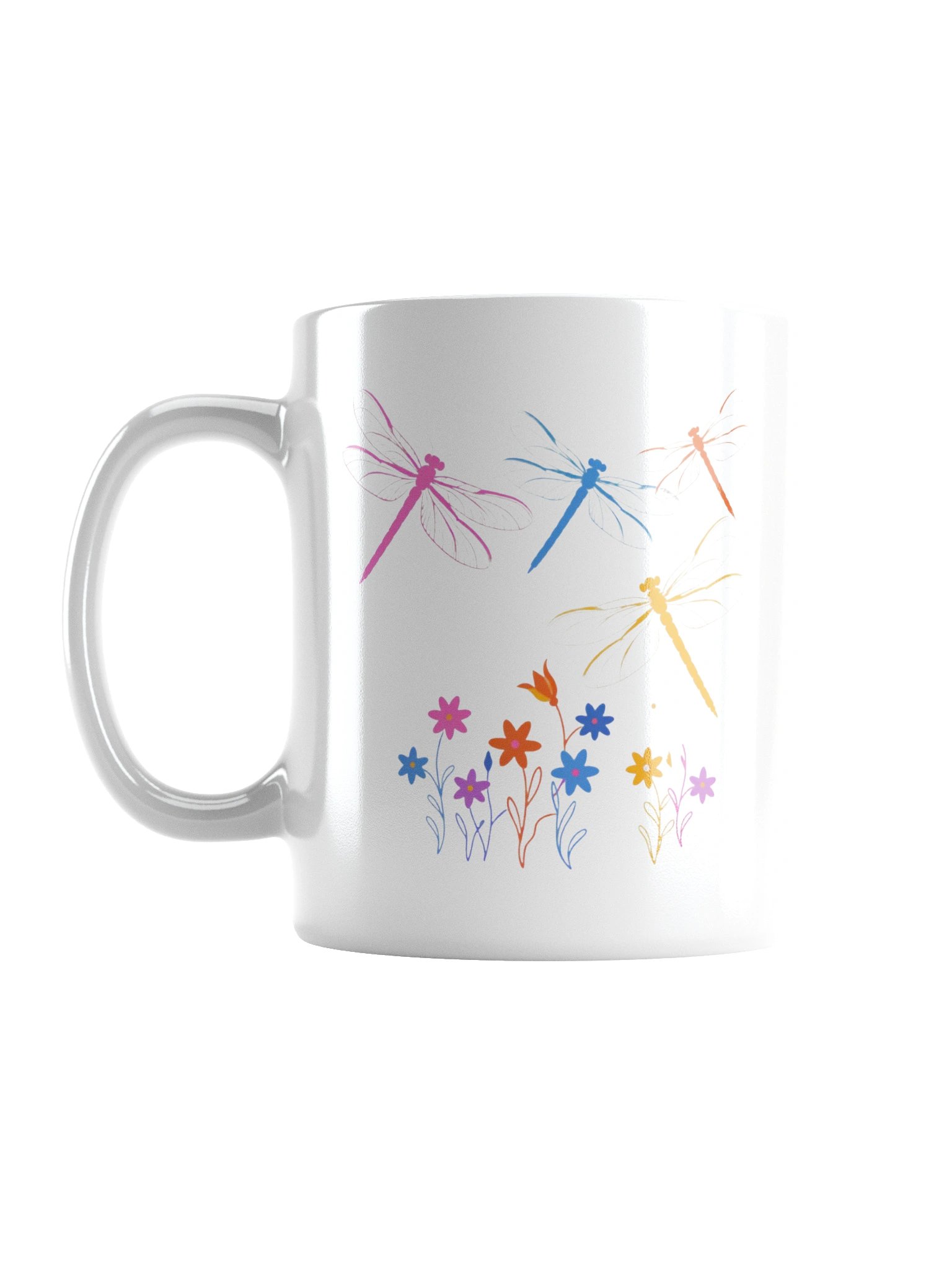Dragonfly Garden Coffee Mug – Colorful Nature-Inspired Gift product image (1)