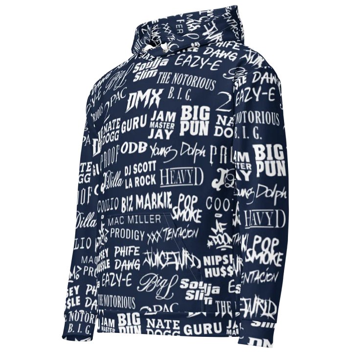 Never Forget - Hip-Hop Artists - BLUE - Unisex Hoodie product image (1)