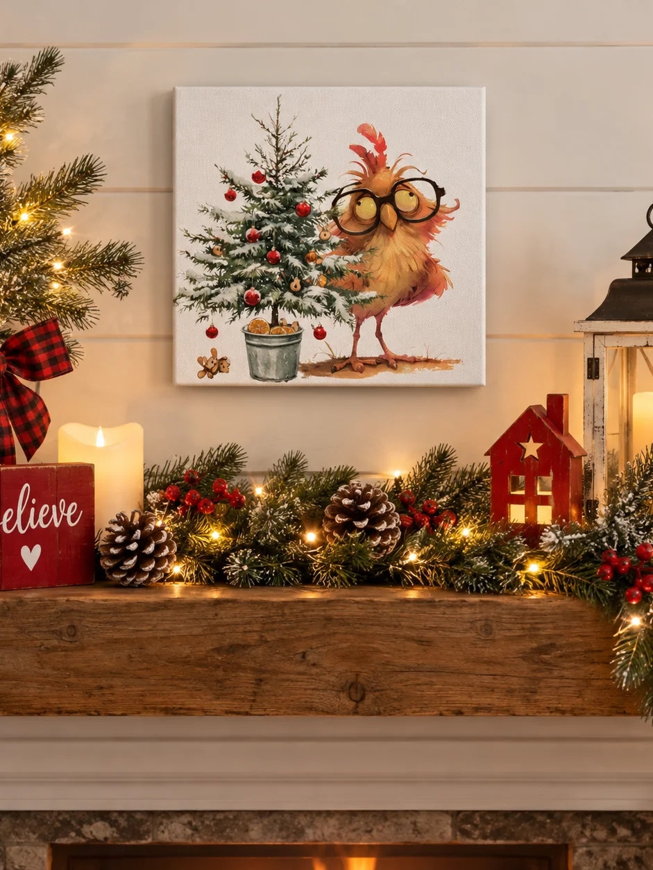 Christmas Crazy Bird Canvas product image (3)