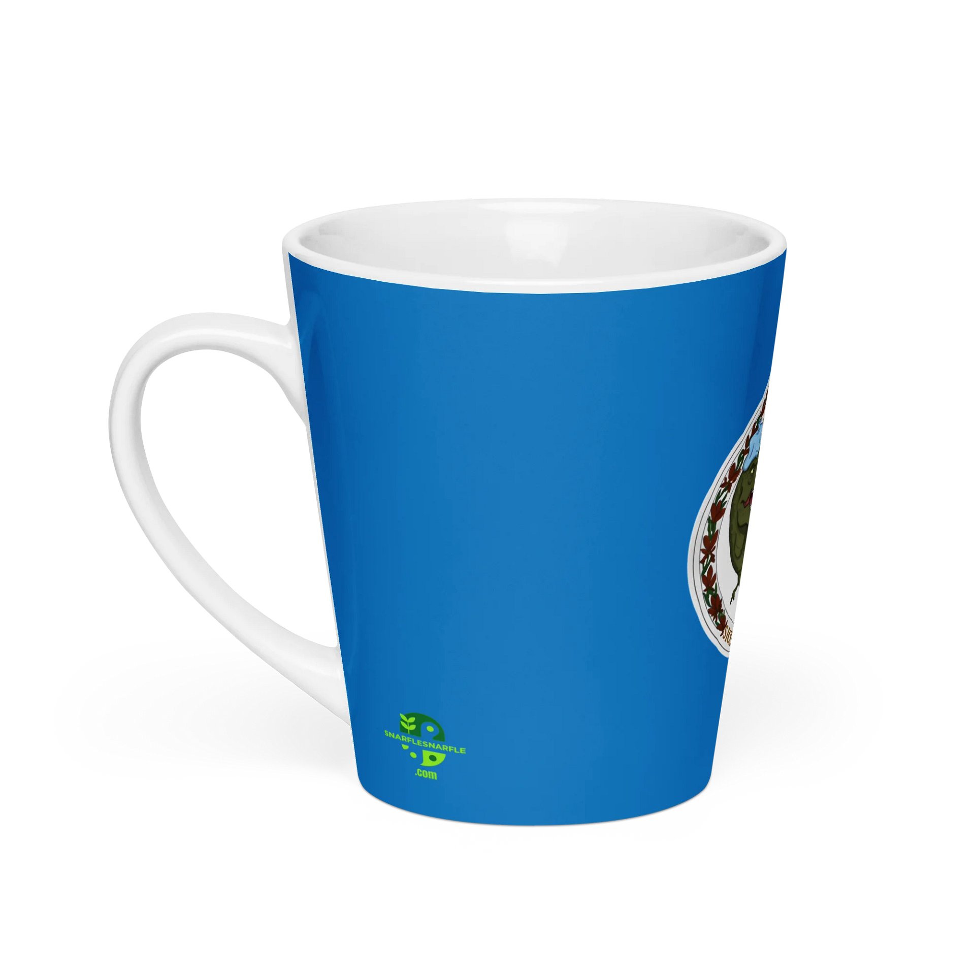 Virginia Flag - Sick Tyrannosaurus Rex Edition Latte Mug product image (1)