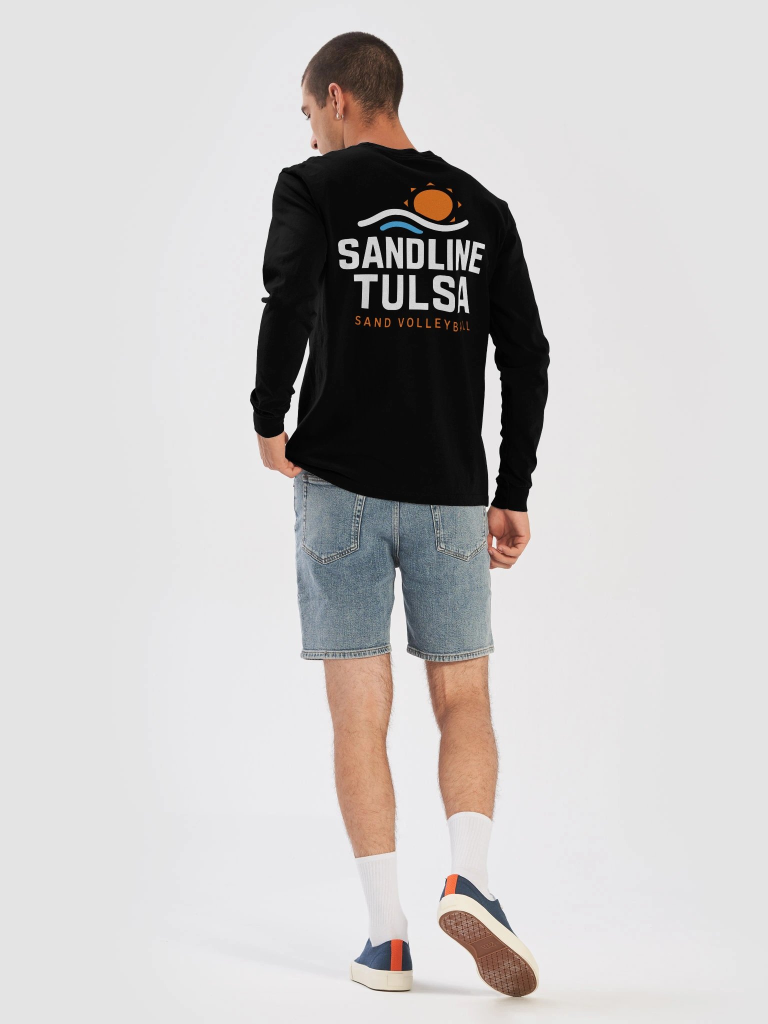 Front Pocket Logo and Full Back Graphic Long Sleeve (Light Logo) product image (8)