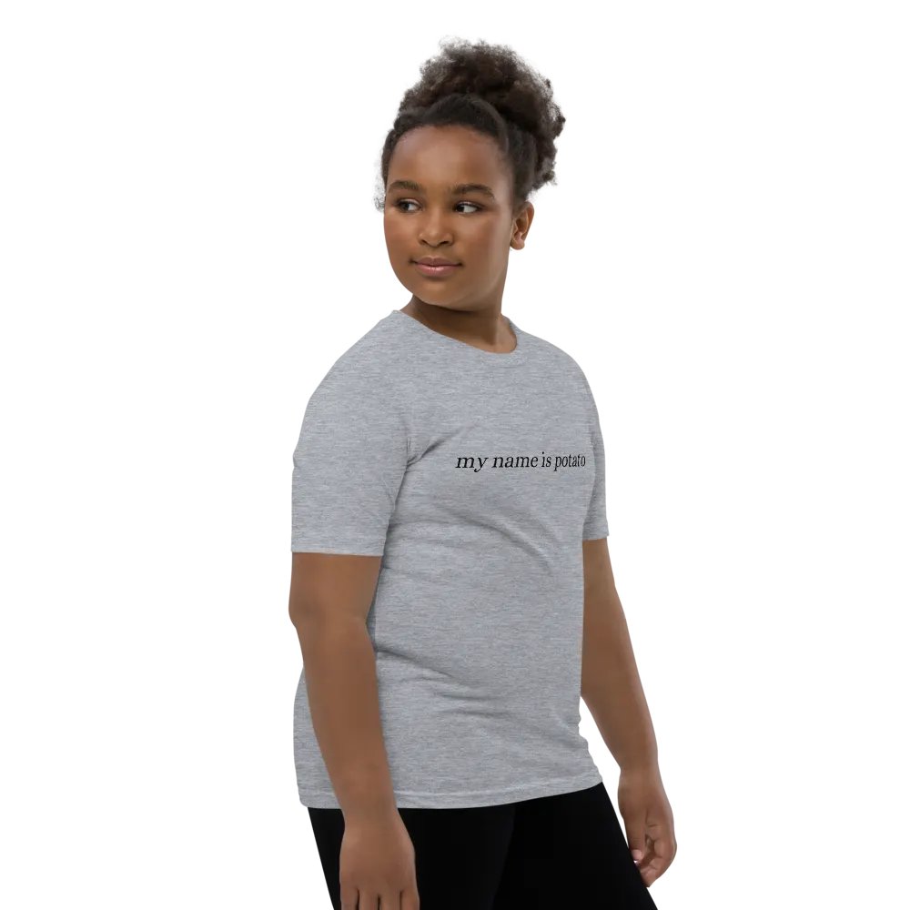 'my name is potato' kids shirt product image (12)