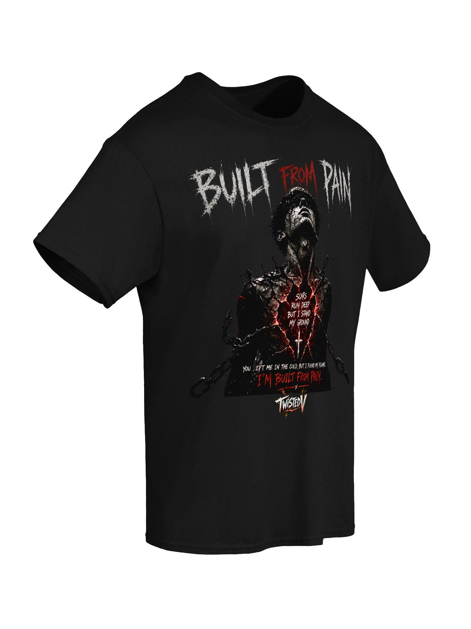 Built from Pain - Twisted V T-shirt product image (8)