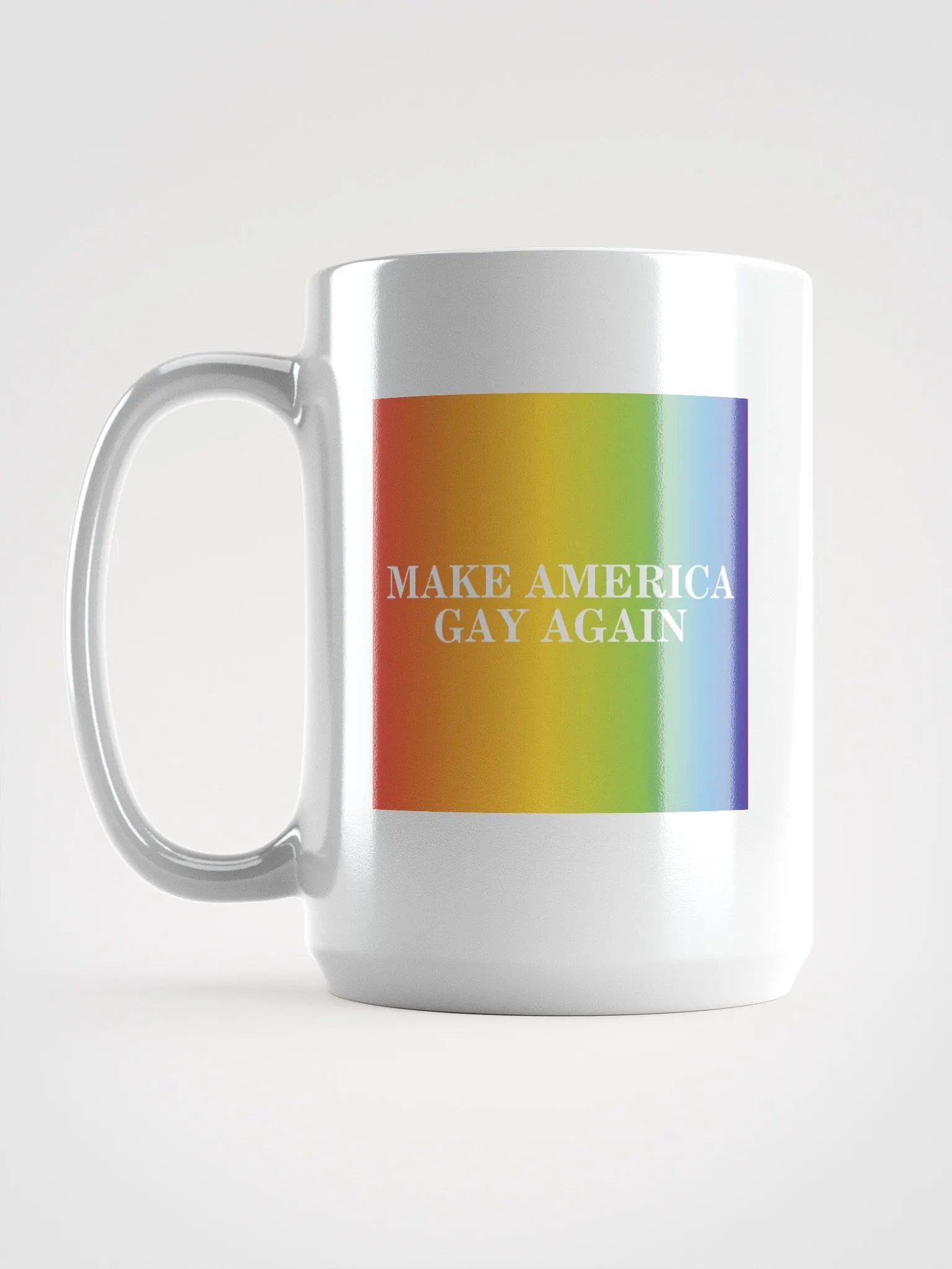 MAKE AMERICA ✨GAY✨ AGAIN MUG (RAINBOW) product image (3)