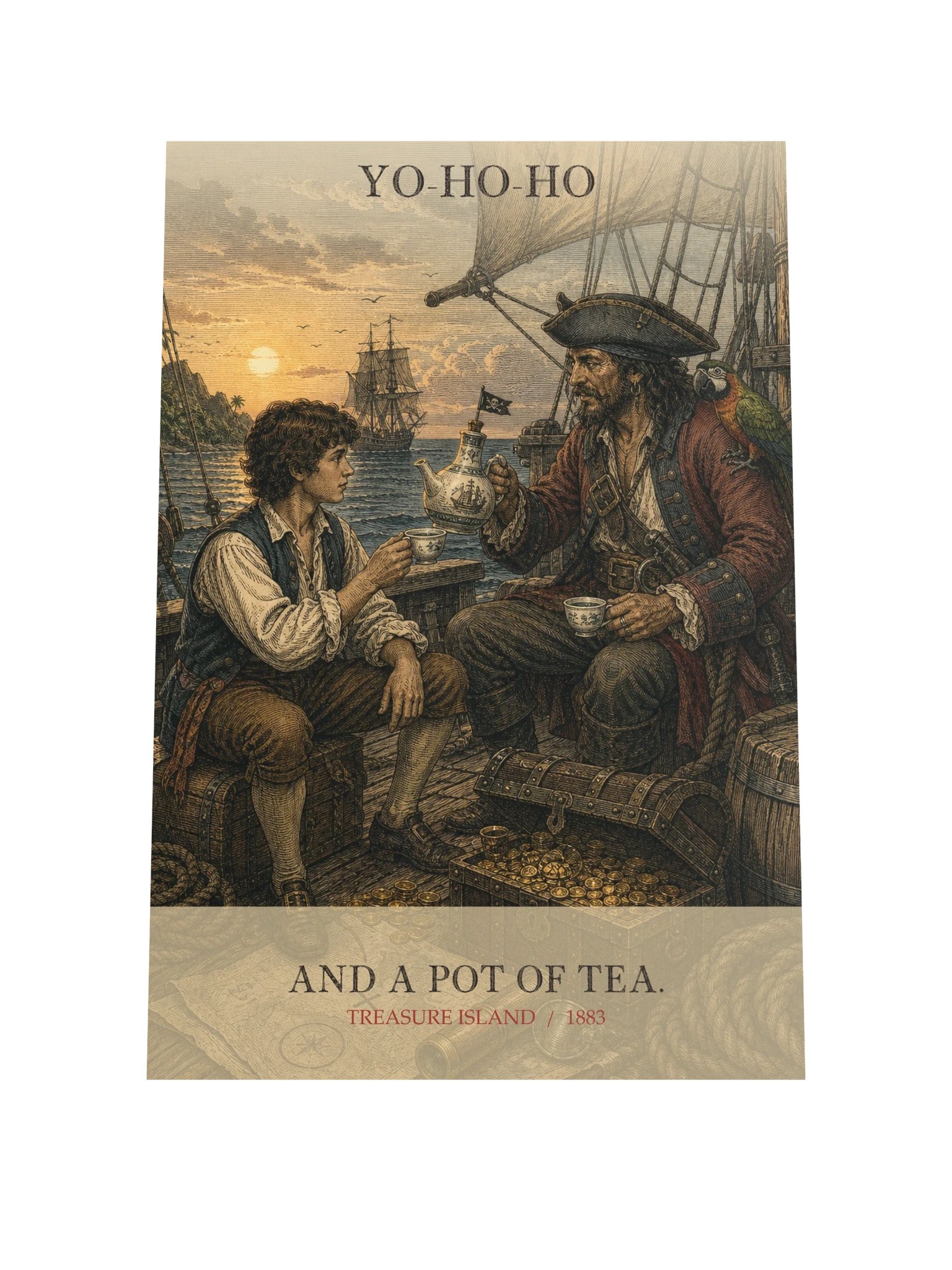 Yo Ho Ho Pot Tea -- Treasure Island Art Print product image (9)
