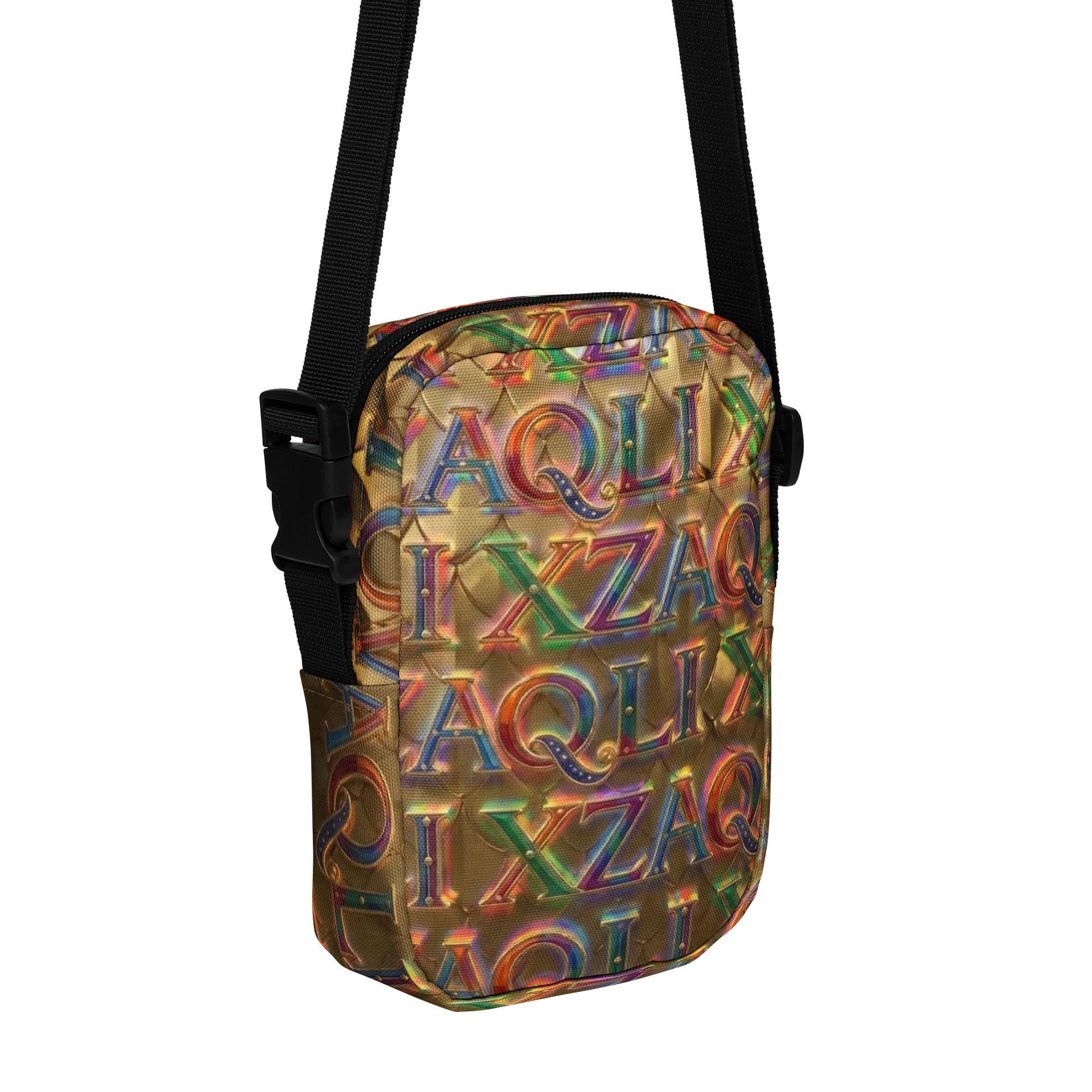 XZAQLI Liquid Gold Monogram Utility Crossbody Bag product image (3)