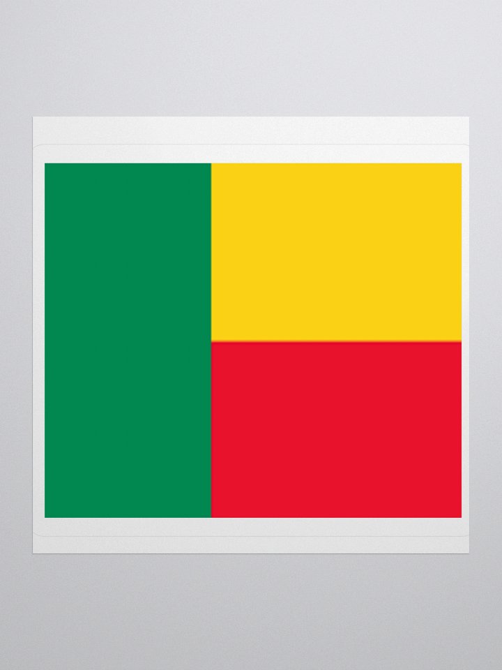 Exclusive Benin Flag Kiss-Cut Stickers - High-Quality Vinyl, Multiple Sizes product image (1)