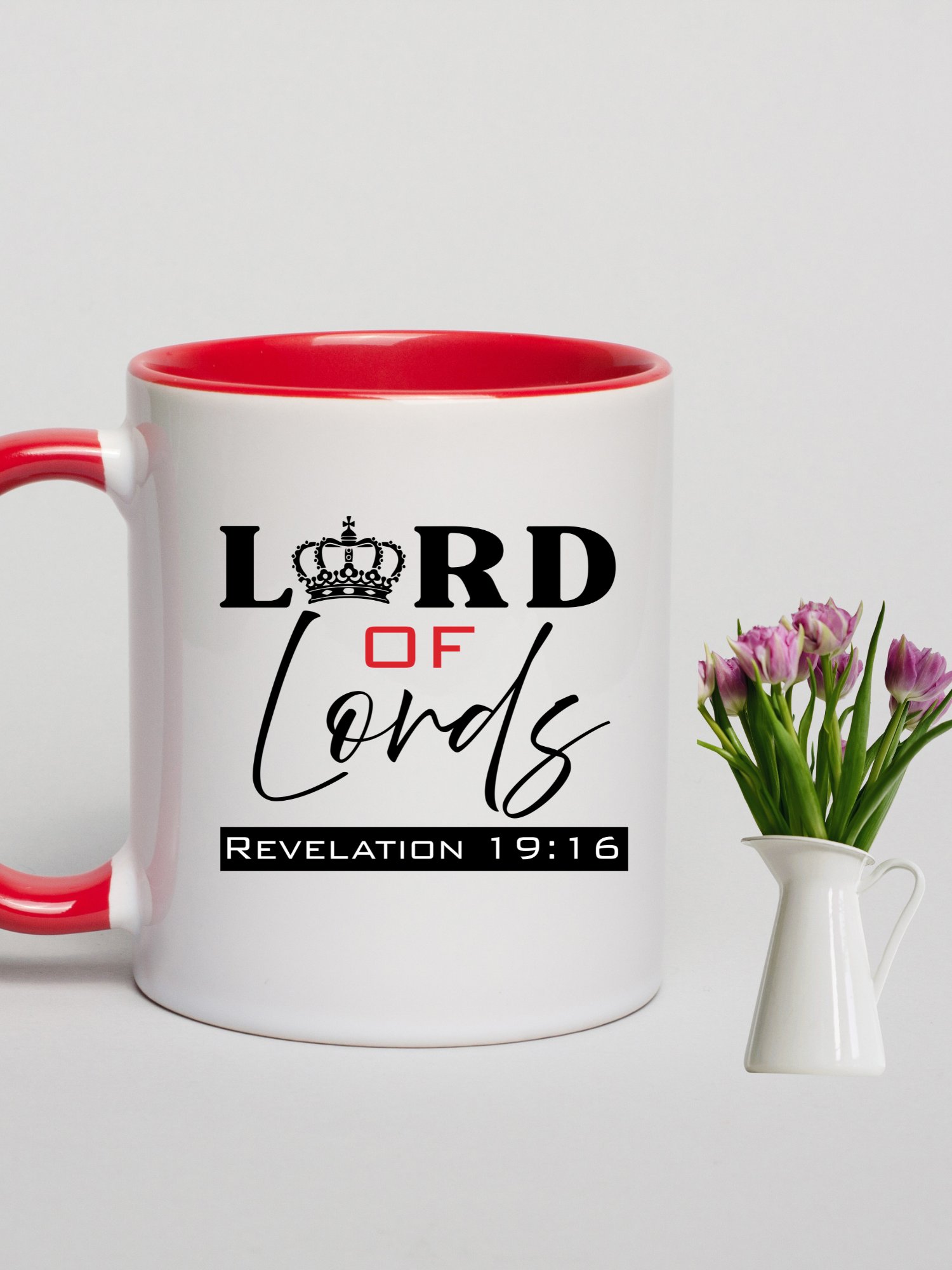 Lord of Lords Christian 11/15 oz Mug with double tone | Jesus Christ Faith Gift | Inspirational Coffee Cup for Believers product image (11)