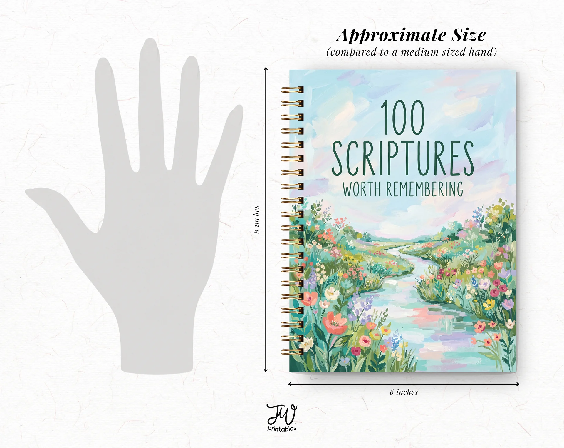 100 Scriptures Worth Remembering Prompted Journal product image (4)