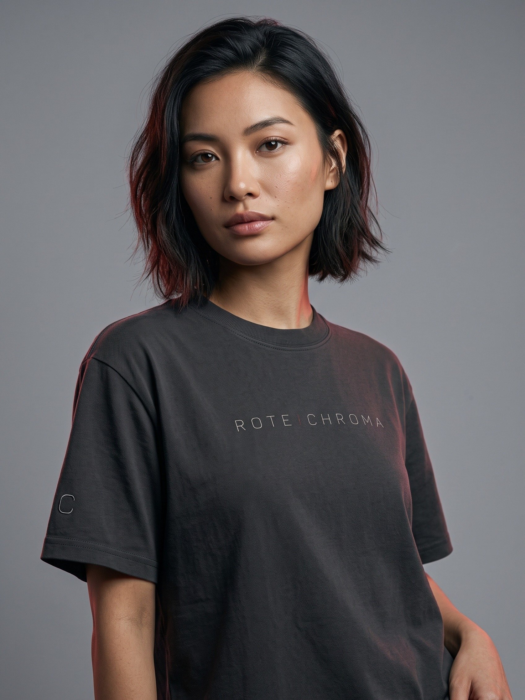 Rote Chroma Oversized Faded T‑Shirt ( RC‑002) product image (4)
