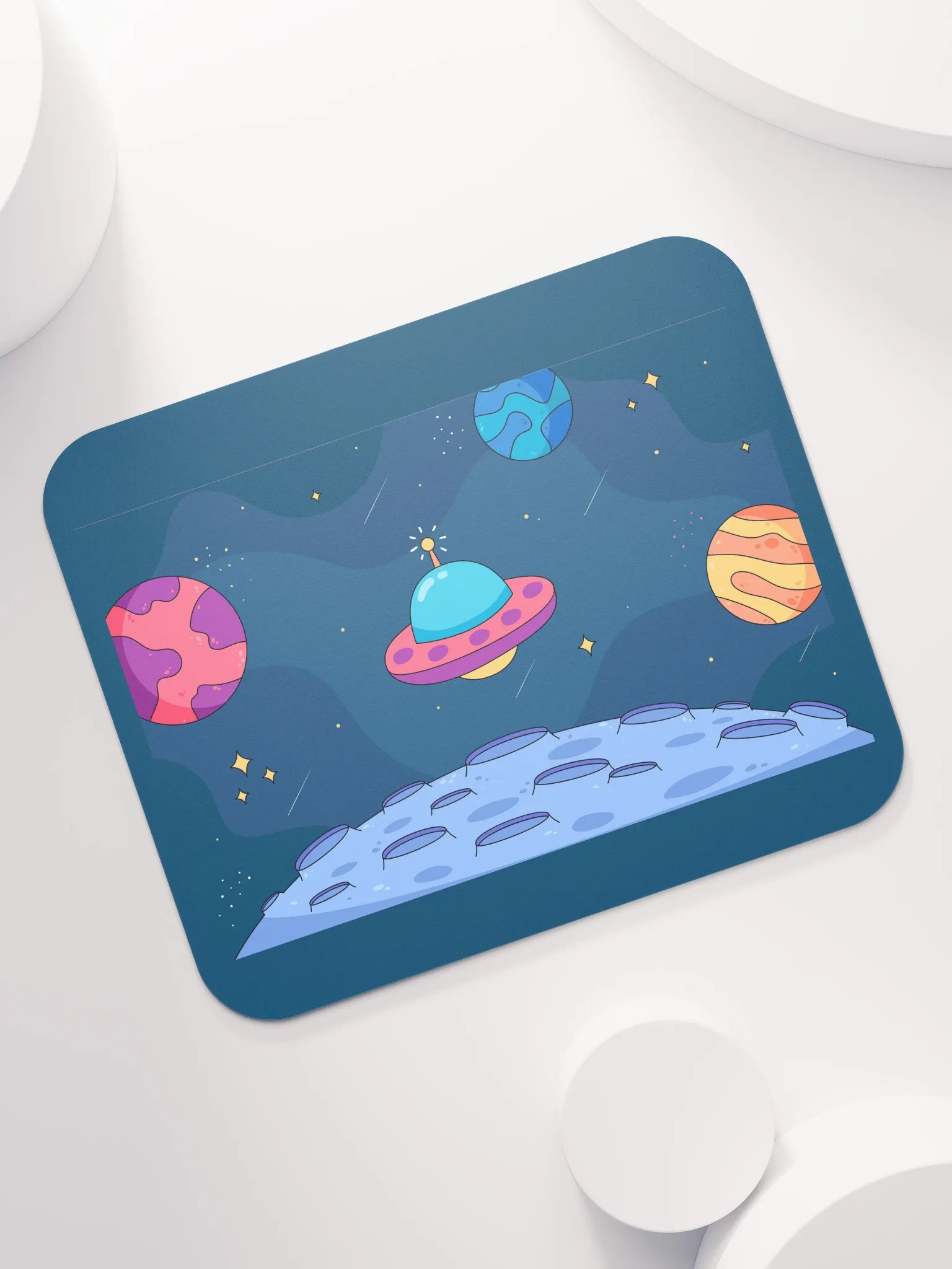 Whimsical Space Adventure Mouse Pad – Cosmic Design for Smooth Navigation product image (7)