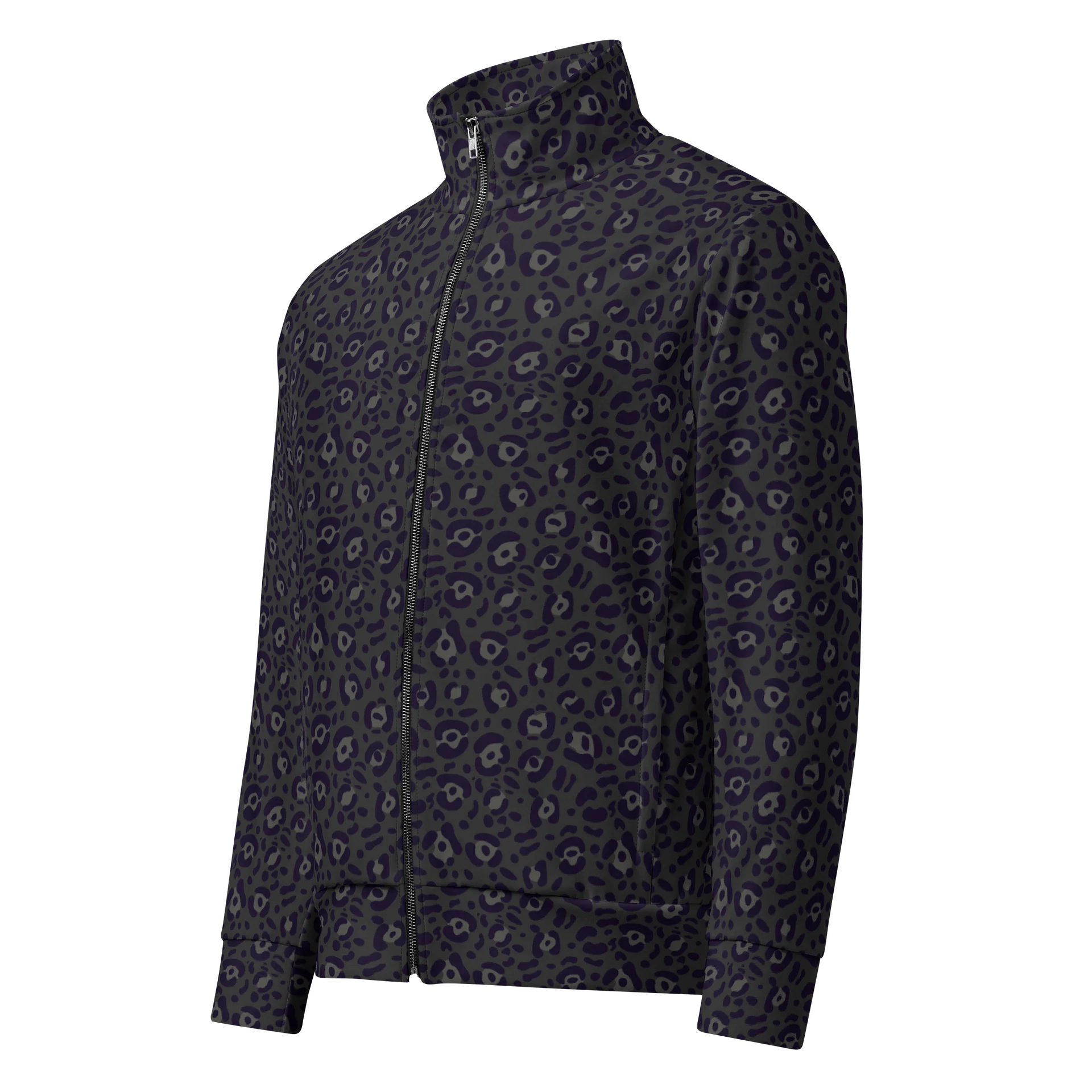 Stylish Track Jacket with Bold Black Leopard Print product image (1)