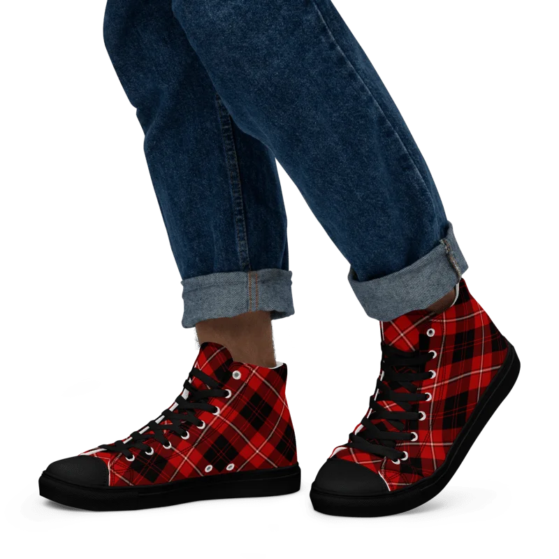Cunningham Tartan Men's High Top Shoes product image (5)