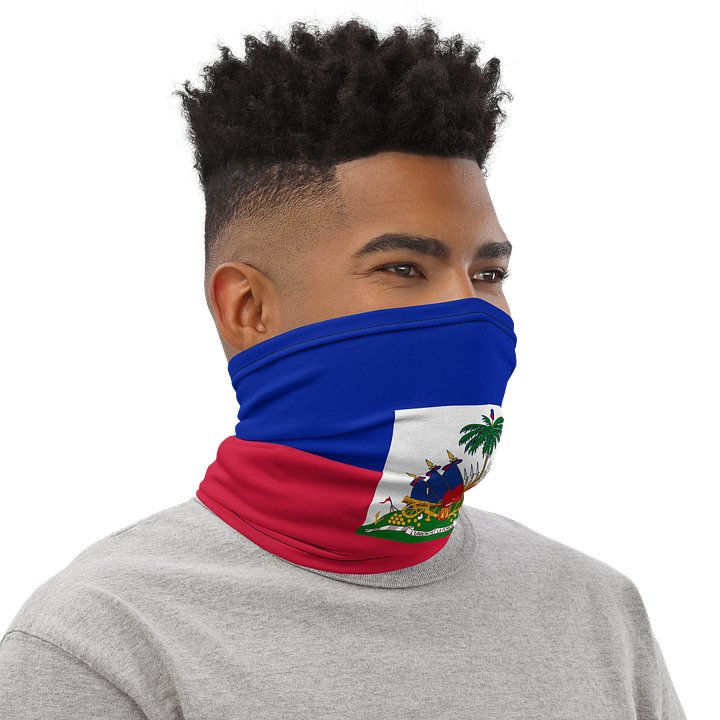 Patriotic Haiti Flag All-Over Neck Gaiter product image (2)