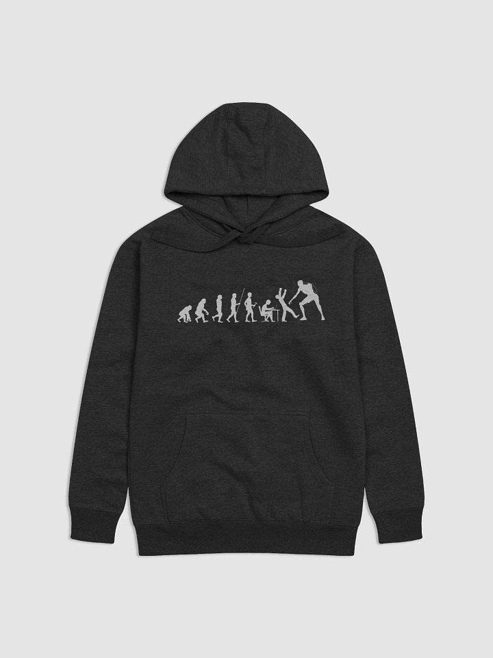Devolution of Man, Cotton Heritage Unisex Premium Hoodie product image (4)