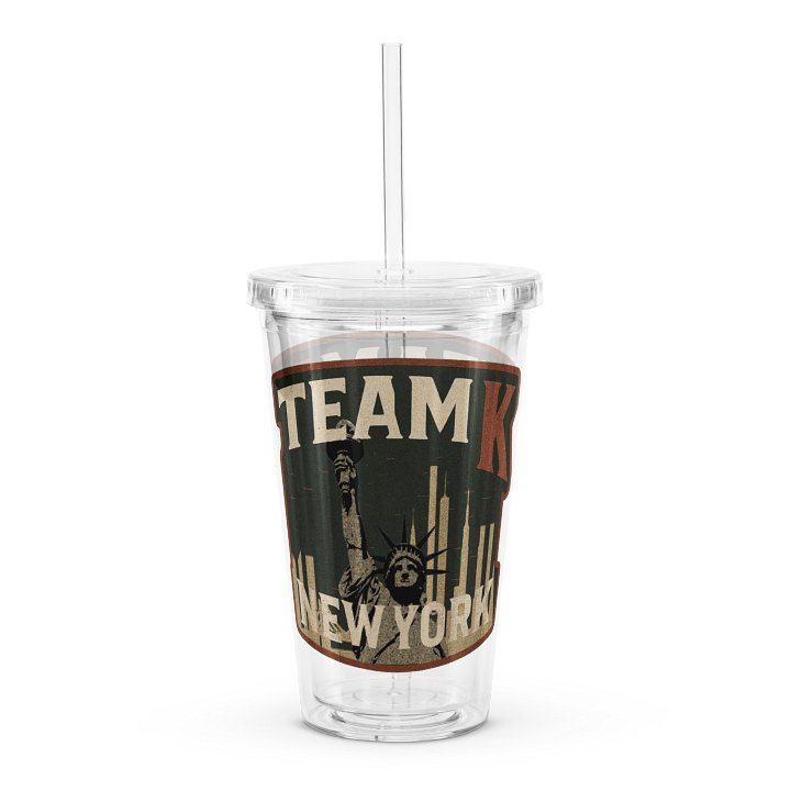 Team K New York Clear Plastic Tumbler product image (2)