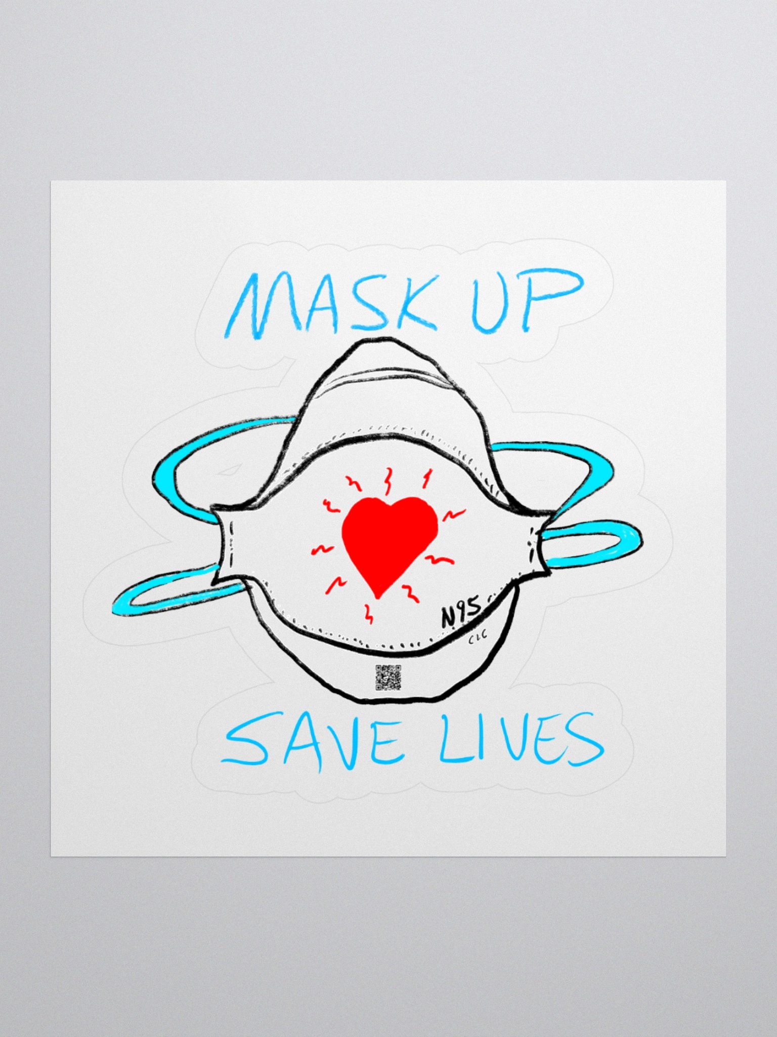Mask Up Save Lives stickers product image (1)
