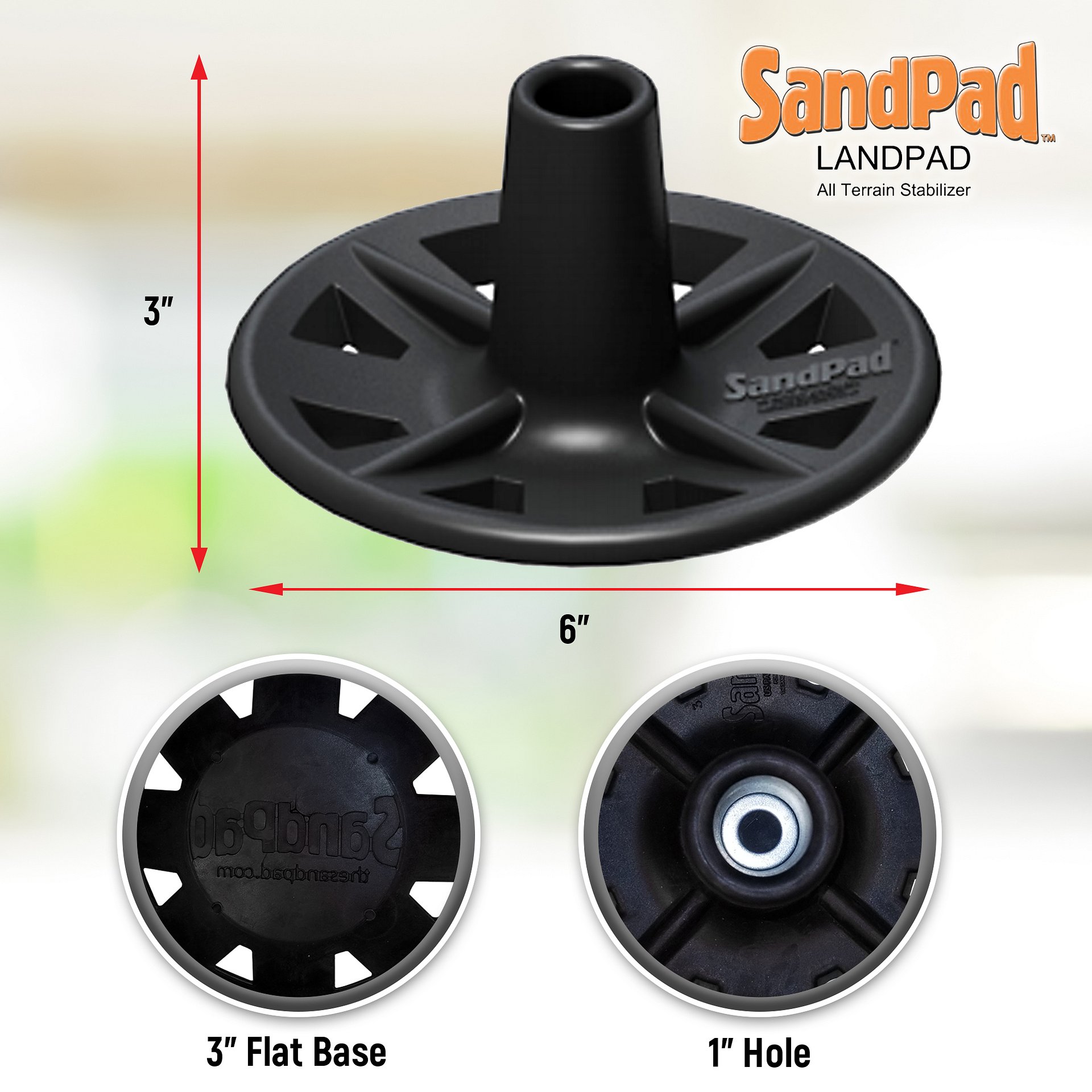 SandPad LandPad Crutch Tip Pair product image (3)