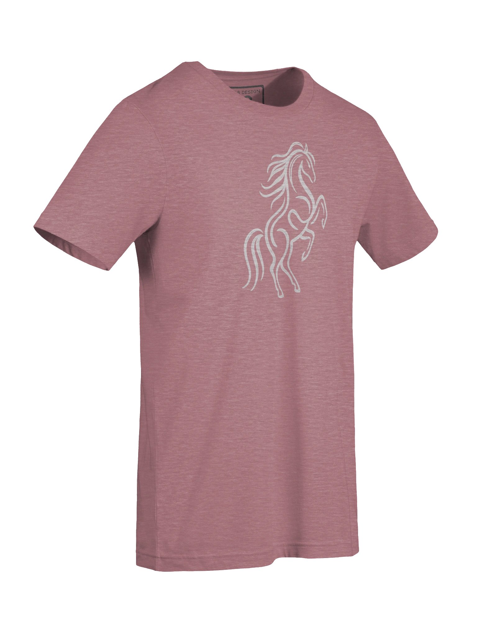 Hard Hooved Stallion T-Shirt – Minimalist Horse Line Art Dynamic Equestrian Design - by M-Art and Design product image (3)