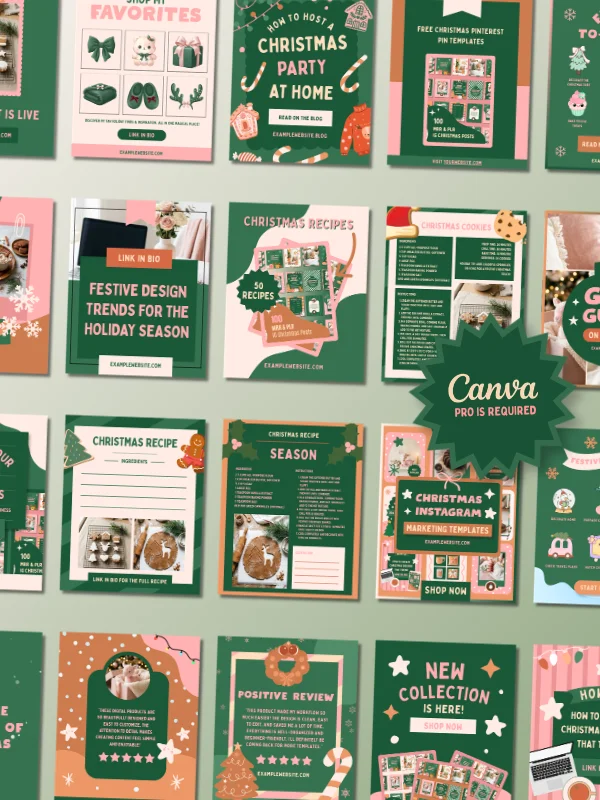 Coquette Christmas Instagram Story Templates product image (6)
