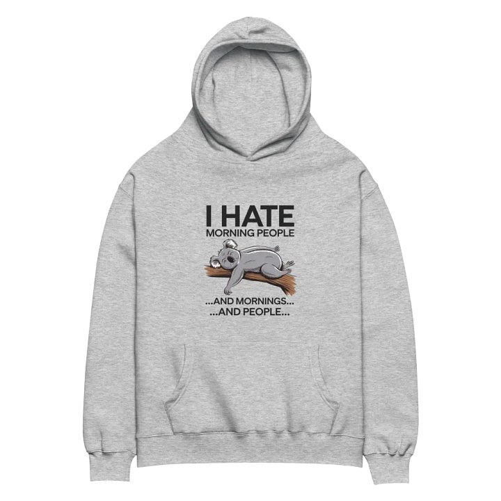 Koala’s Morning Mood AS Colour Unisex Premium Oversized Hoodie product image (2)
