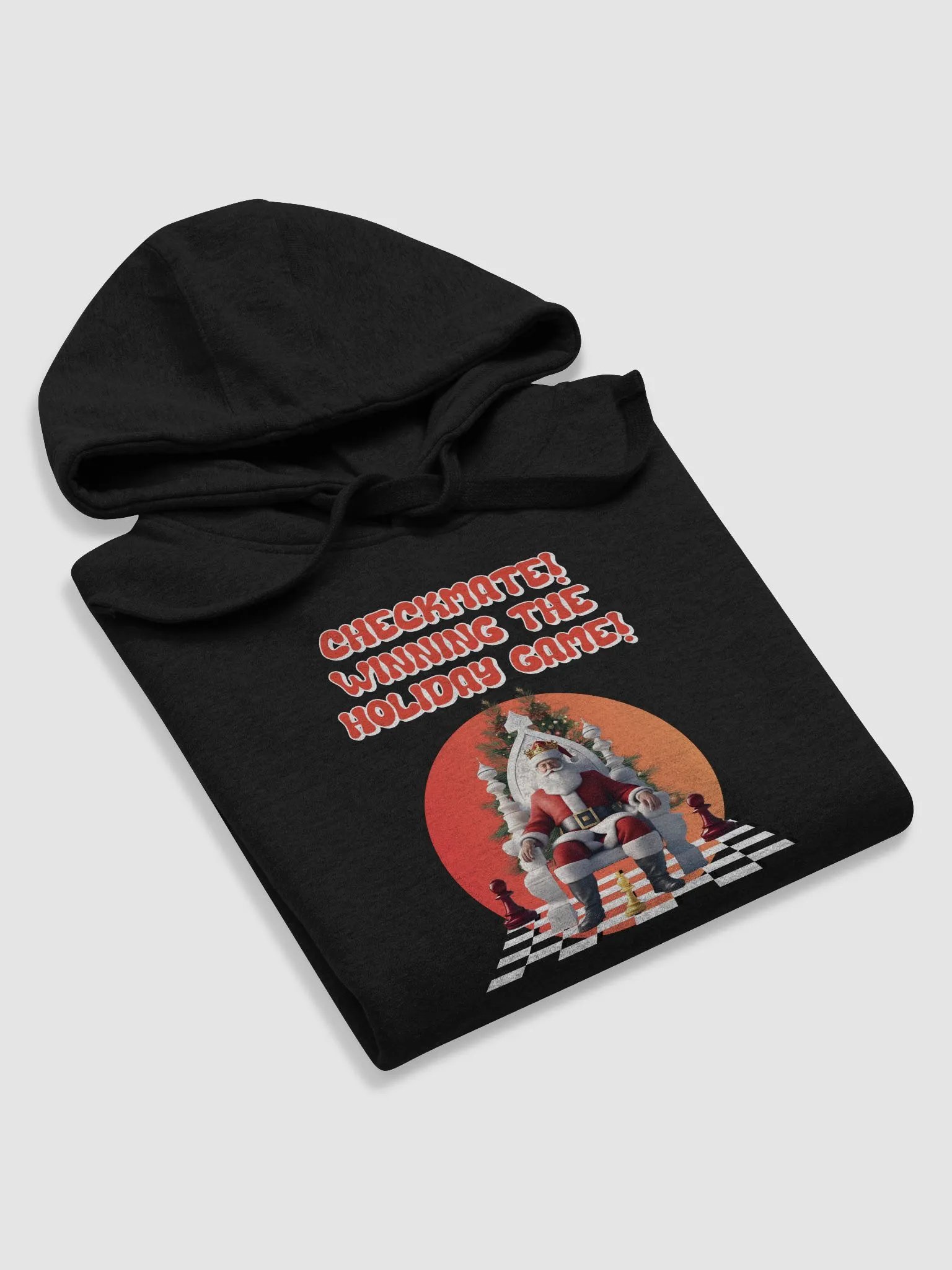 Checkmate! Winning The Holiday Game! Santa Claus Hoodie product image (27)
