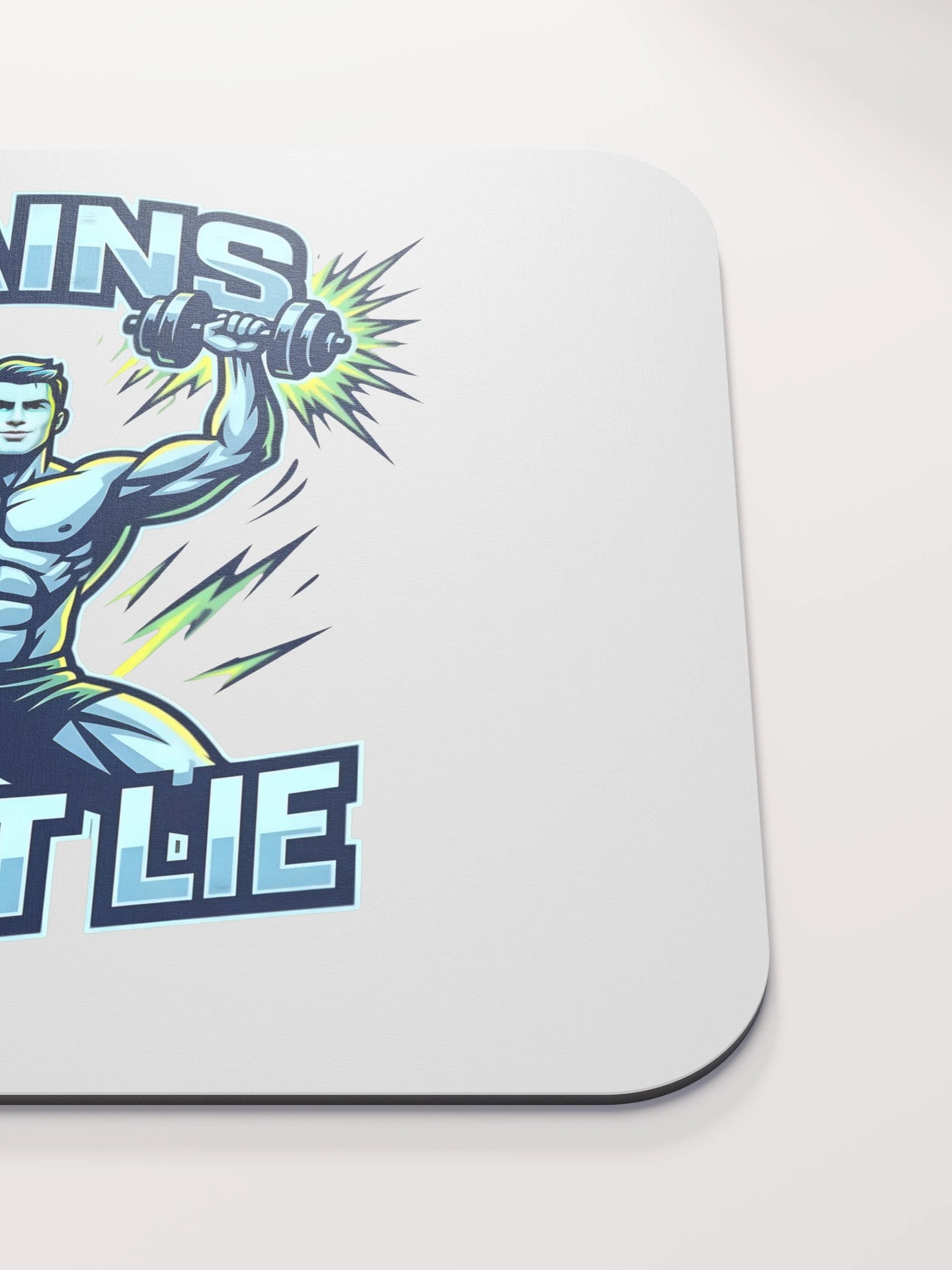 GAINS DON'T LIE Gym Mouse Pad | Fitness Motivation Desk Accessory product image (5)