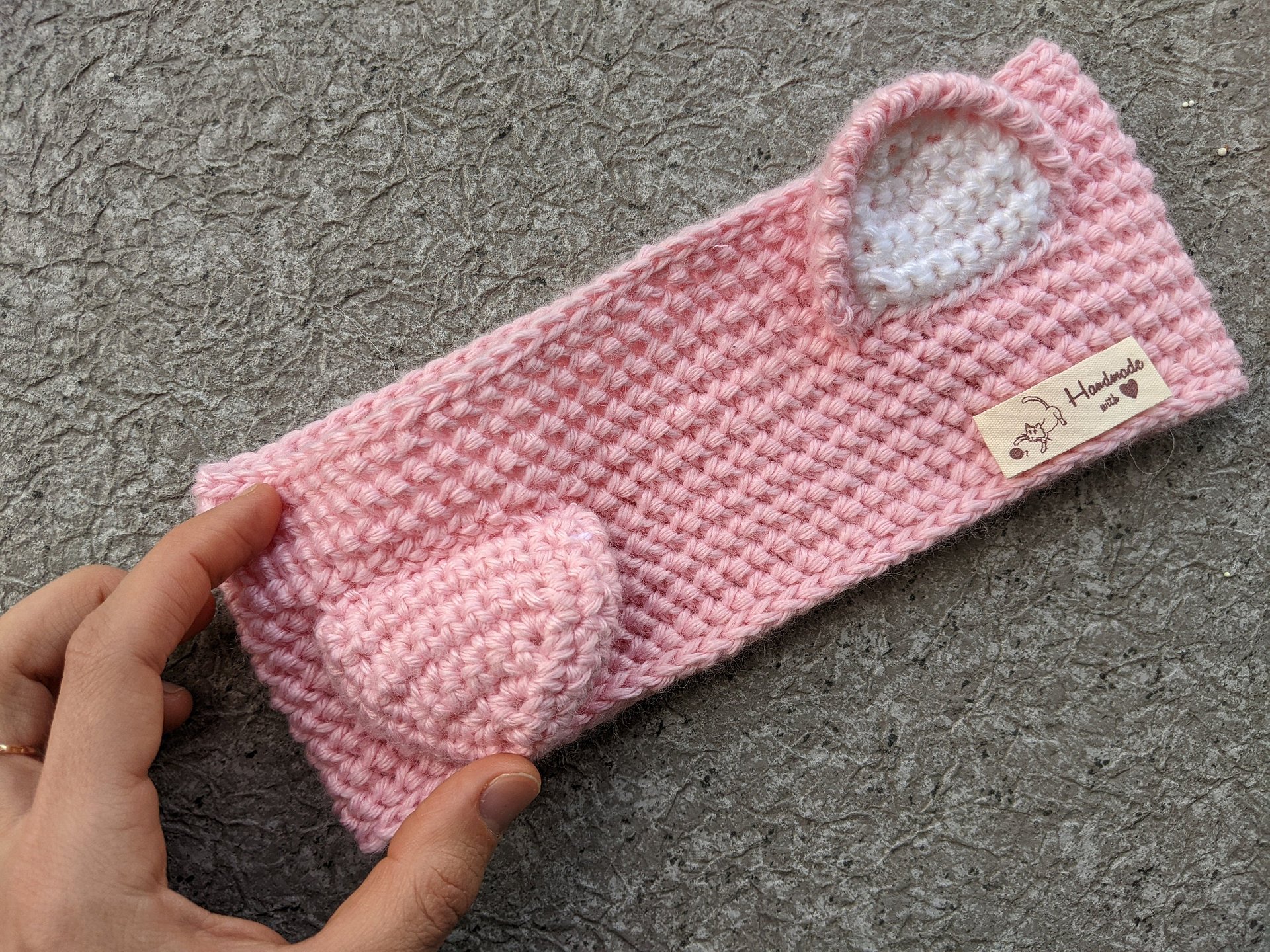 Crochet Kitty Ears Headband Pattern product image (6)