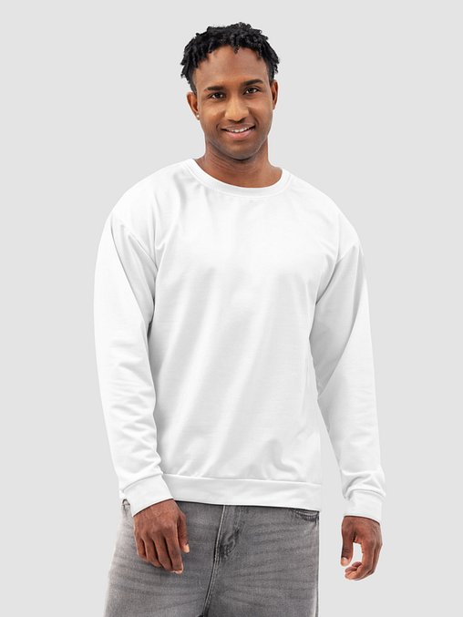 Photo showing All-Over Print Unisex Cotton Sweatshirt