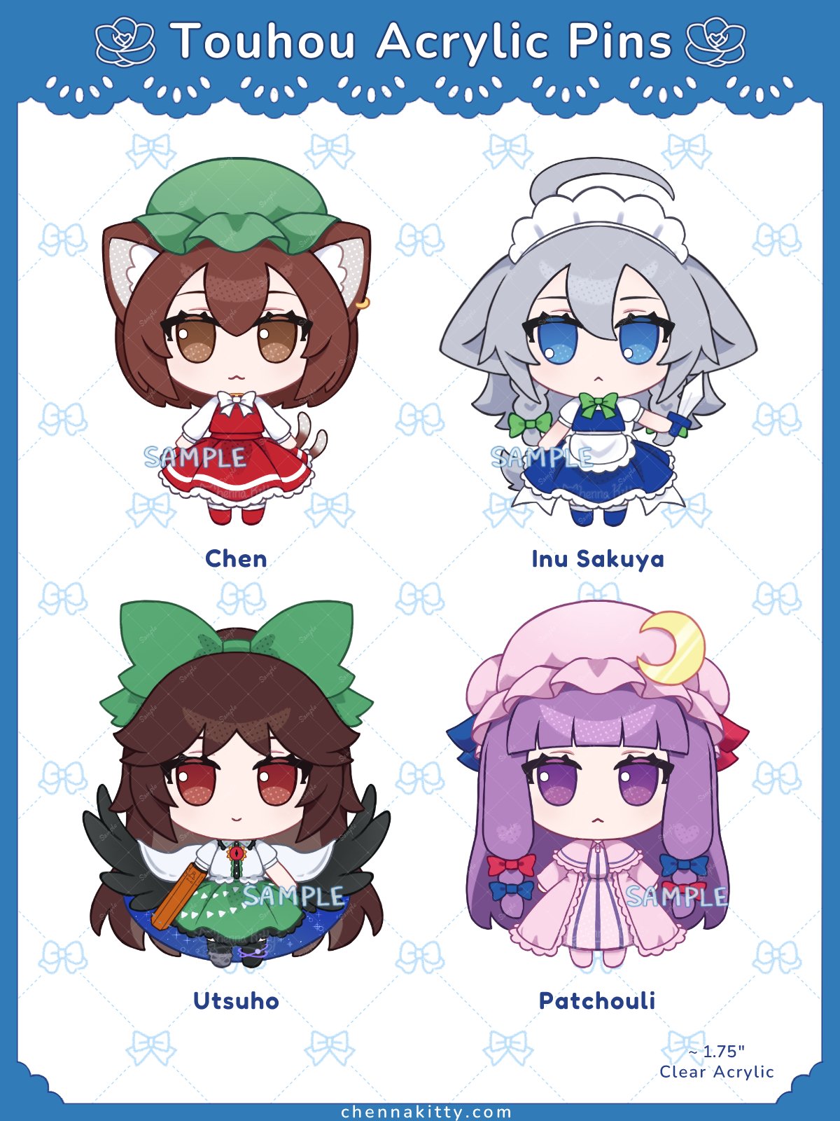 [PRE-ORDER] Touhou Acrylic Pins product image (1)