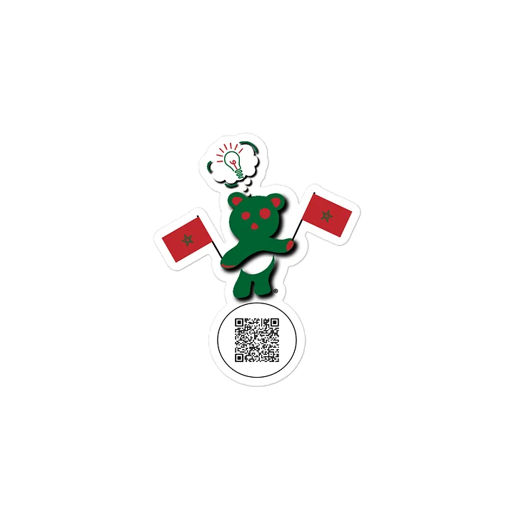 Morocco — Country Bear Sticker | BehrBrained Media product image (2)