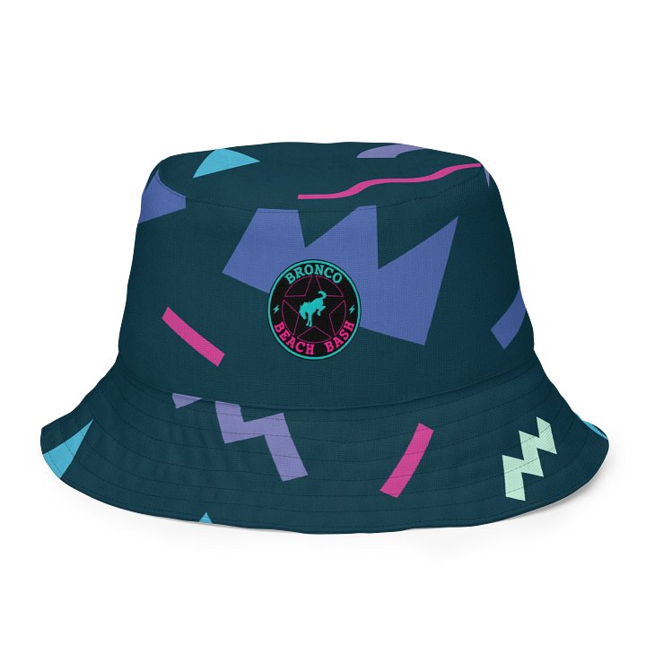 2025 Bronco Beach Bash Ocean City / Destination Bigfoot Bronco Collab | All-Over Print Reversible Retro Bucket Hat product image (2)