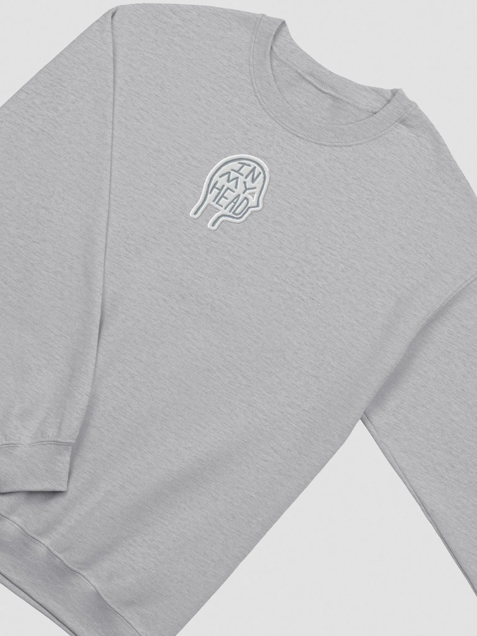 In My Head embroidered crewneck (grey bubble design) product image (1)