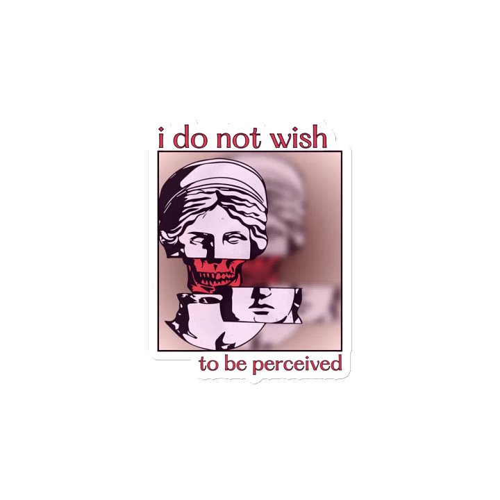 DON'T PERCEIVE ME kiss-cut magnet product image (2)