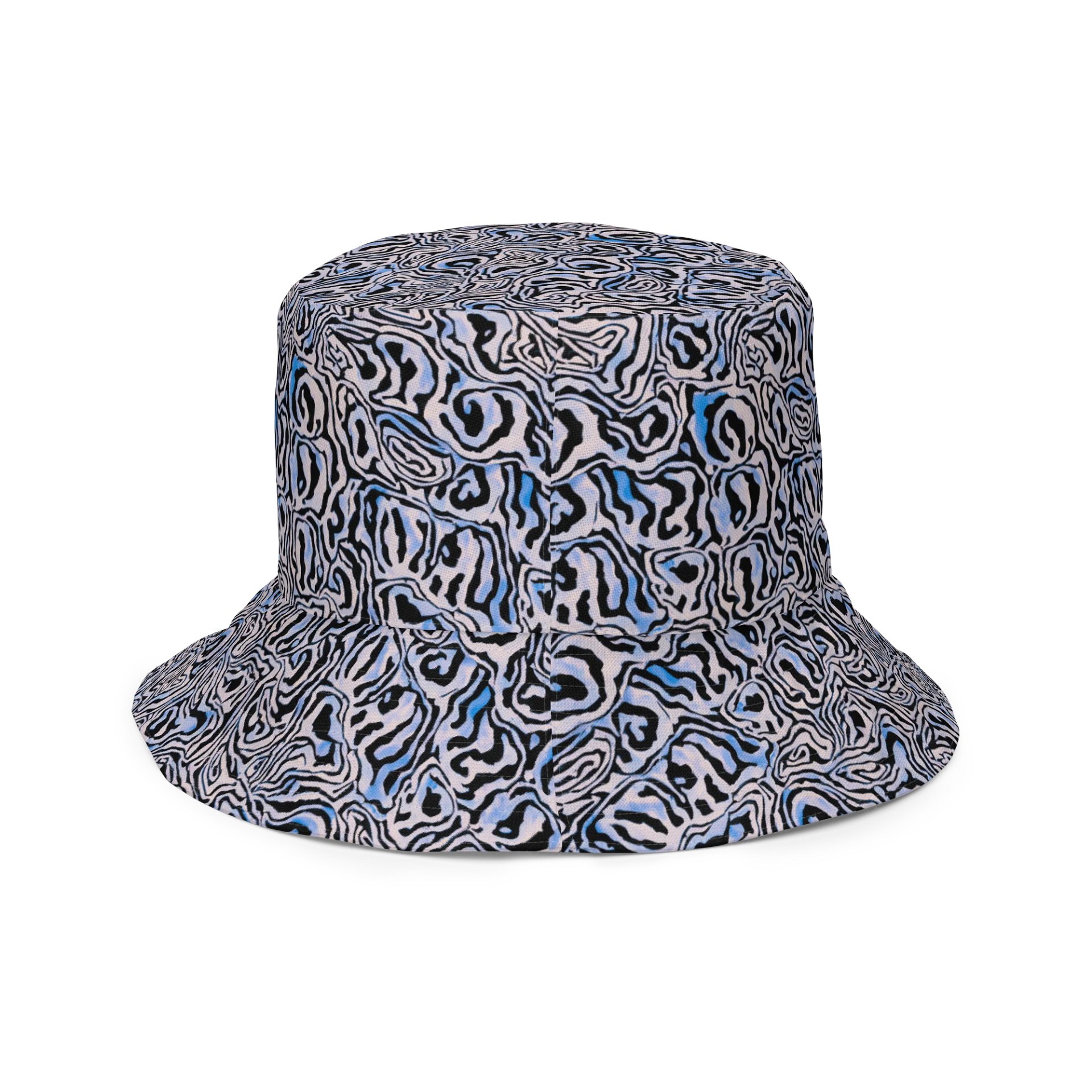Blue Black Snake Pattern Hat product image (6)