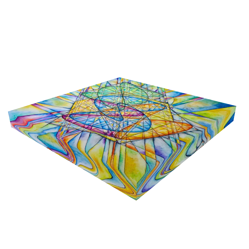 Lissajous Trilogy - Geometrical Art Canvas Print product image (4)
