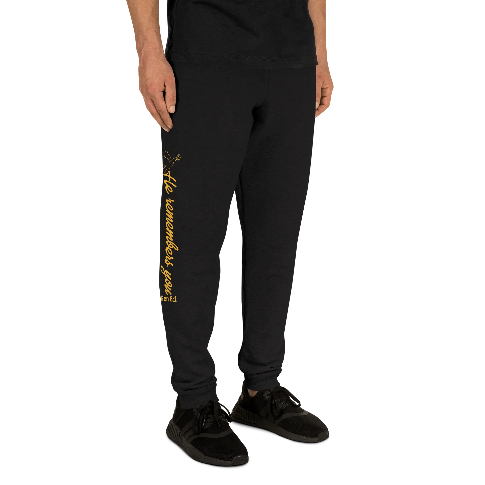 He Remembers You Tapered Unisex Joggers product image (8)