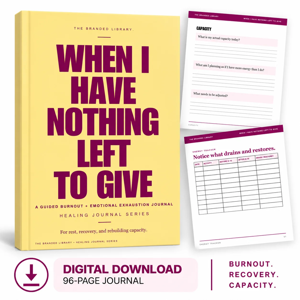 When I Have Nothing Left To Give - Emotional Exhaustion product image (1)