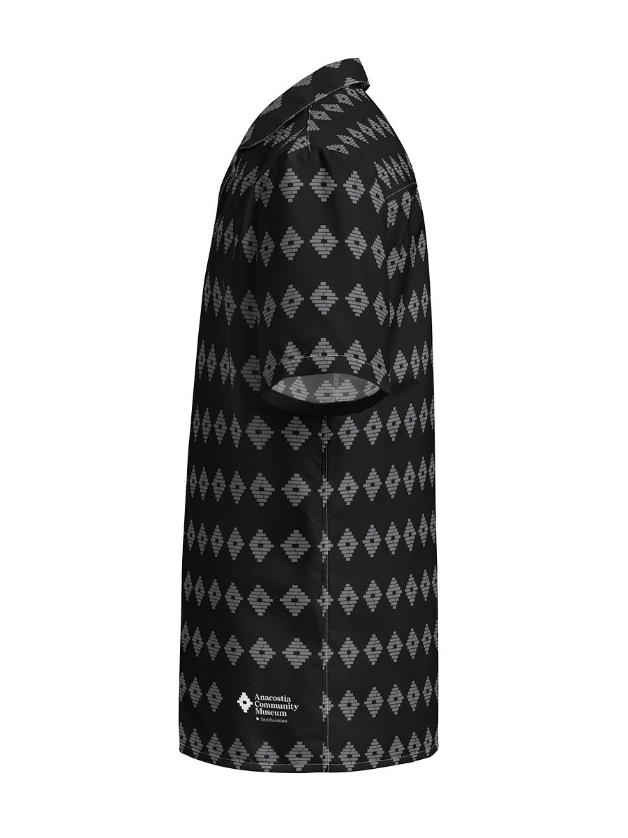 Anacostia Community Museum Button-Up Shirt (Black/Gray) Image 4
