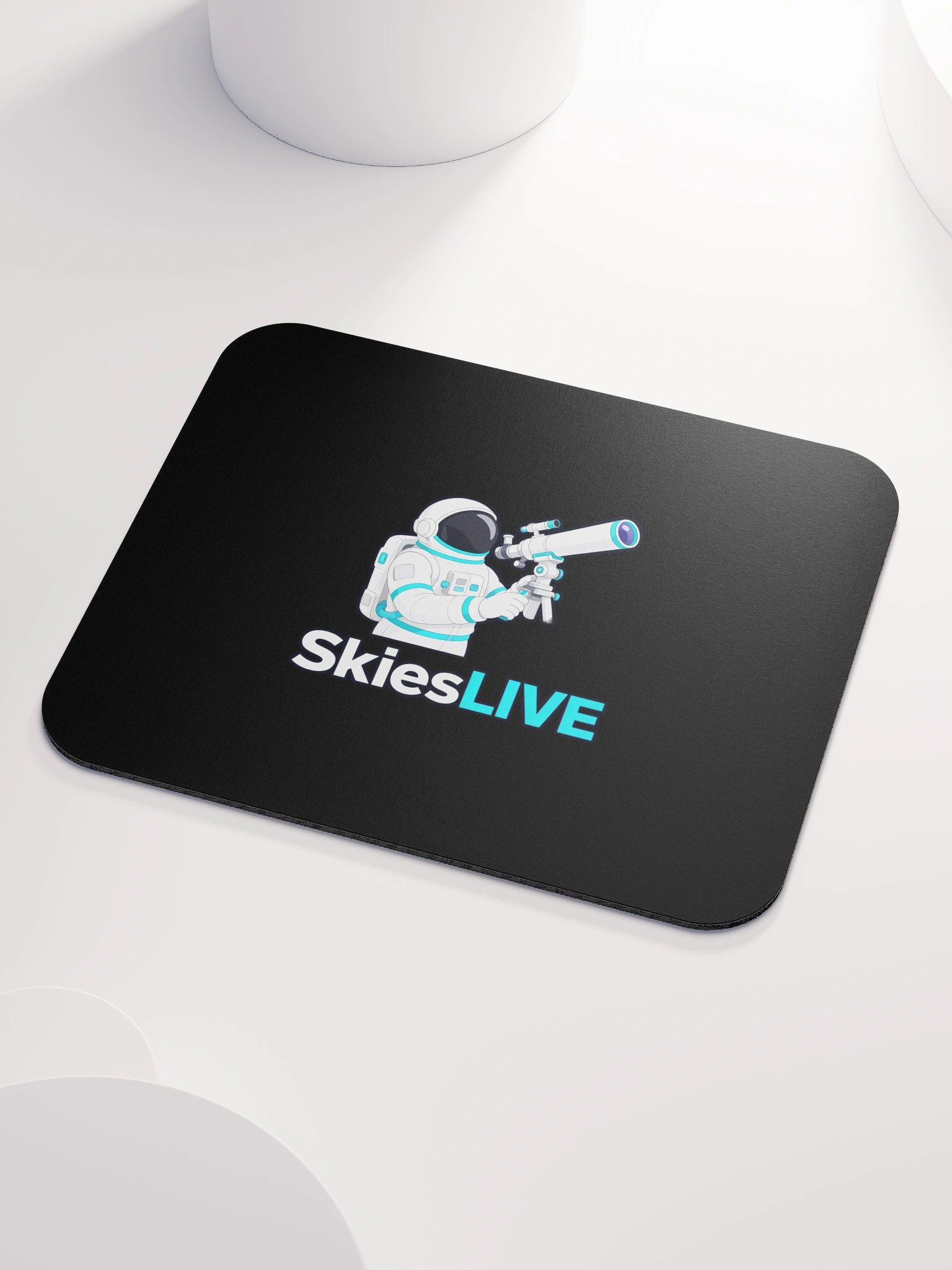 SkiesLIVE Astronaut Mouse Pad (Black) product image (3)