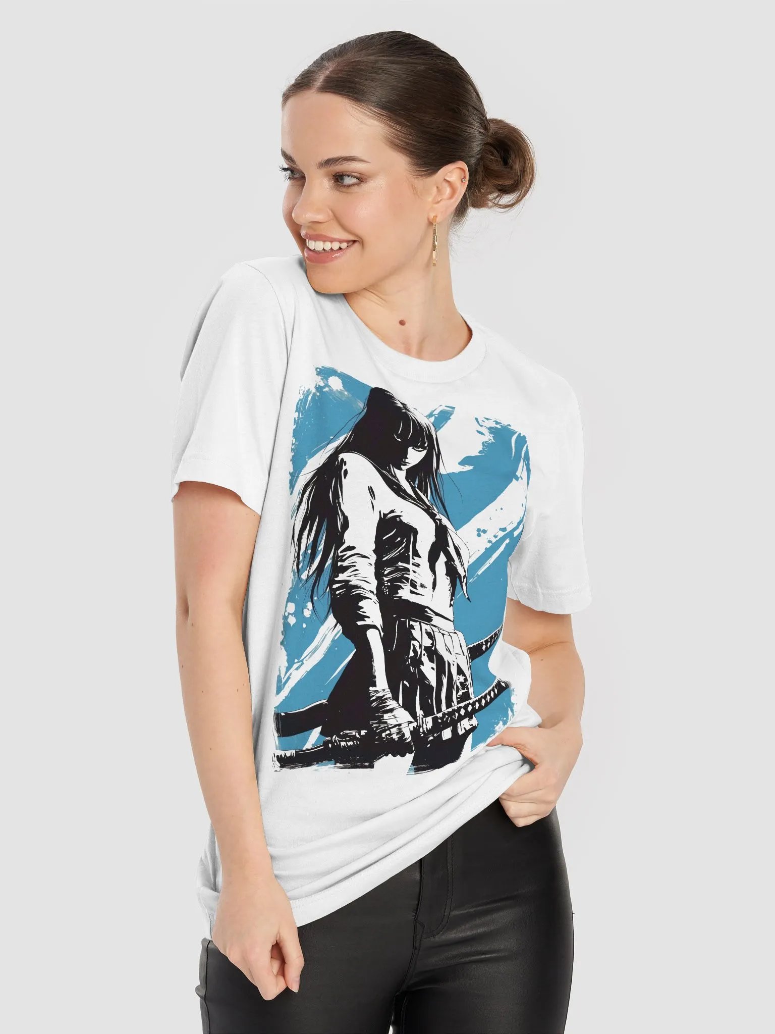 Samurai School Girl Premium Soft Tee product image (6)