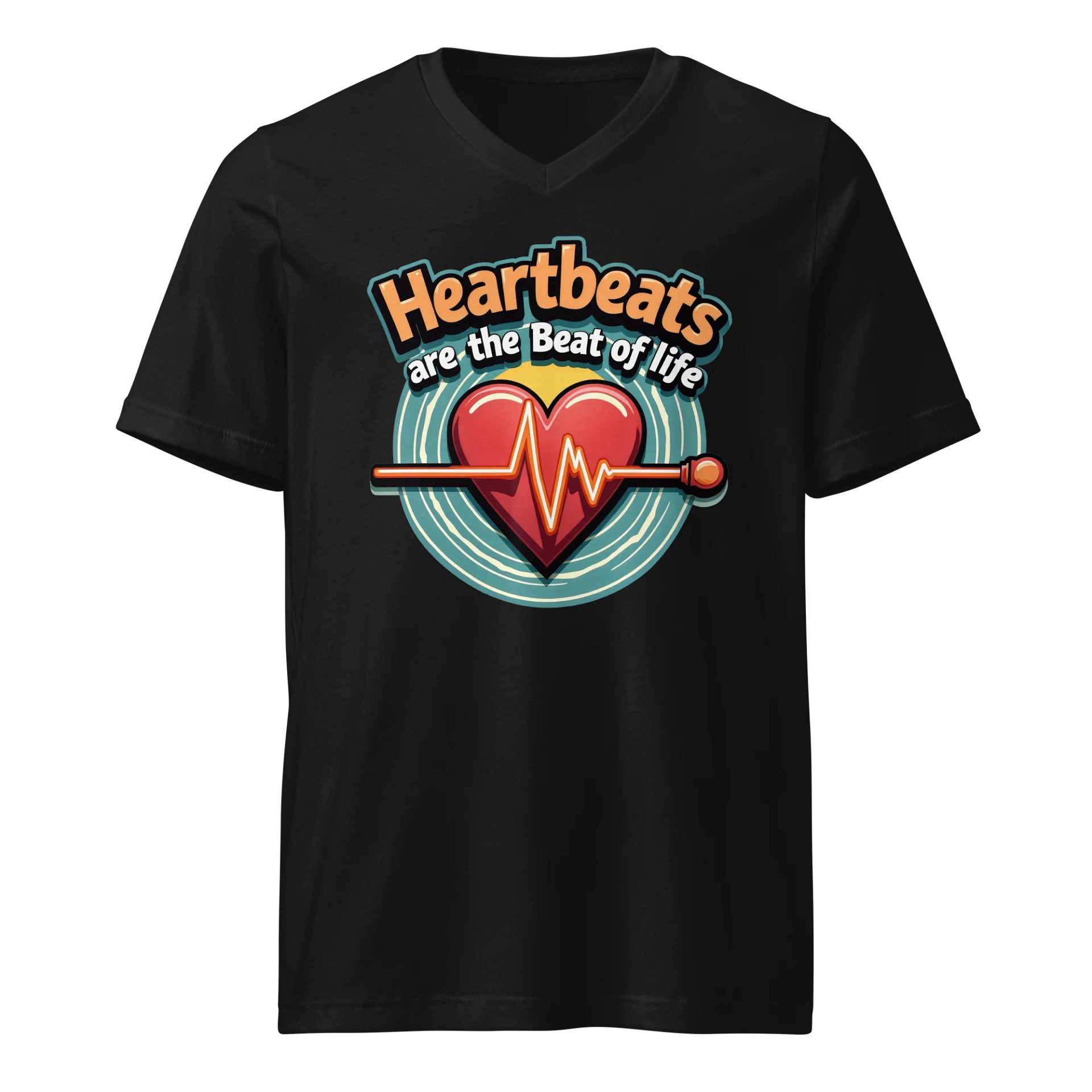 Heartbeat of Life V-Neck Tee product image (1)