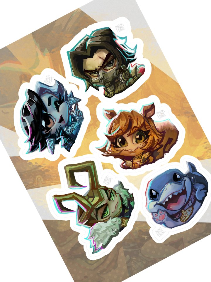 Chibi Rivals #2 Sticker Sheet product image (1)