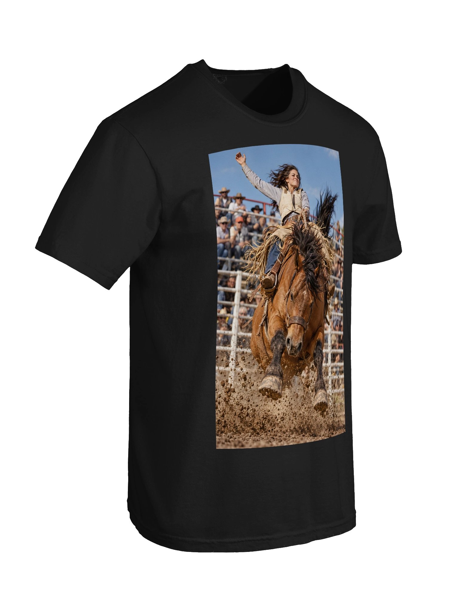 Bronc Riding T-Shirt | Broken Rodeo Cowgirl Division Shirt product image (12)