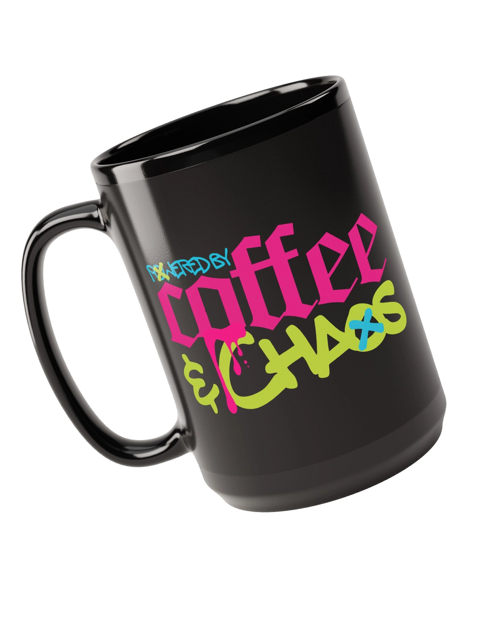 Powered by Coffee & Chaos Mug product image (3)