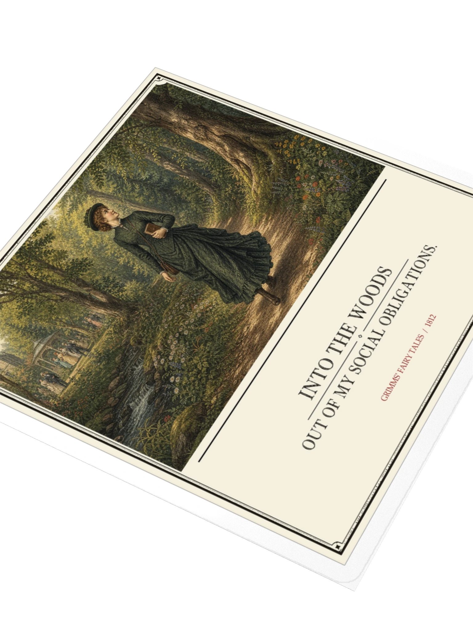 Into Woods Out Social Obligations -- Grimms Fairy Tales Sticker product image (3)